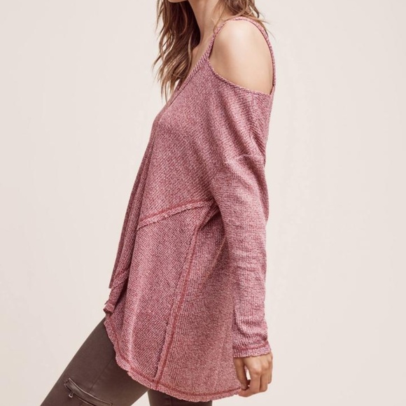 Anthropologie Deletta Cold Shoulder Sweater - Picture 2 of 8